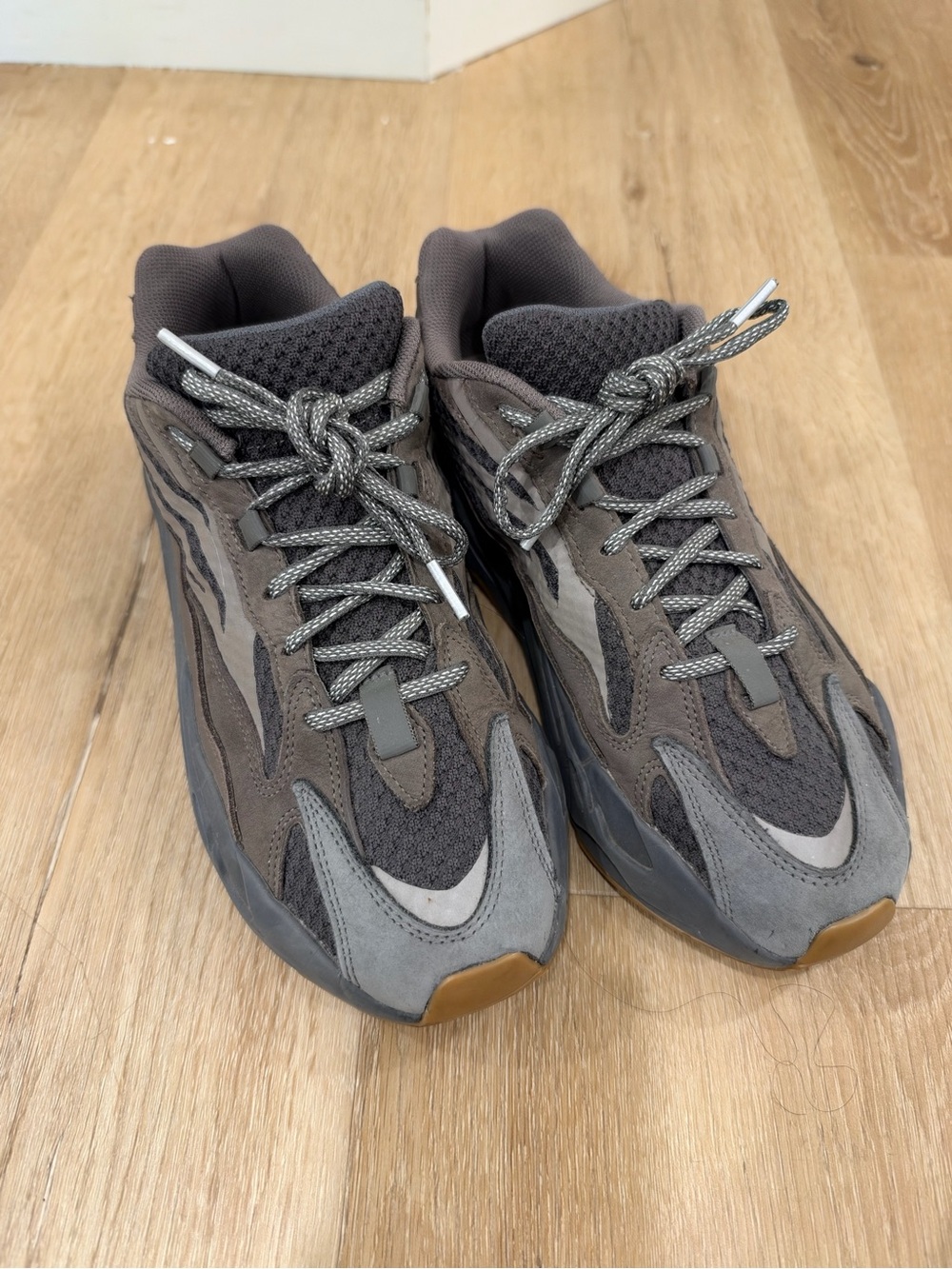 Yeezy Boost 700 V2 Core Brown and Gray Athletic Sneakers